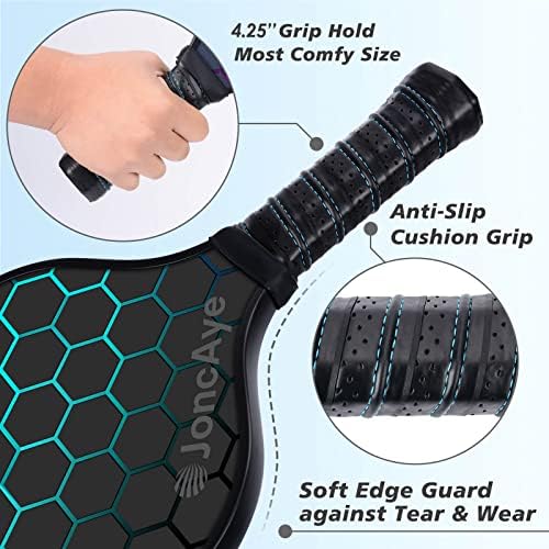 JoncAye USAPA Approved Pickleball Paddles Set of 4 for Adults, Men, Women, and Kids with Balls and Bag JoncAye USAPA App