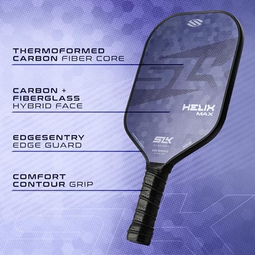 Thermoformed Carbon Fiber Pickleball Paddles for Unmatched Control | Selkirk Sport SLK Helix Pro Pickleball Paddle | Se