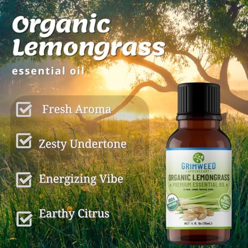 Grimweed Apothecary USDA Organic Cinnamon Essential Oil - Therapeutic Grade - 15mL - Diffuser Oil - 100% All Natural - w