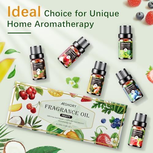 Woody Essential Oils Set for Candle Making & Diffuser - 6x10ML Teakwood, Sandalwood, Cedarwood, Cypress, Forest Pine, F