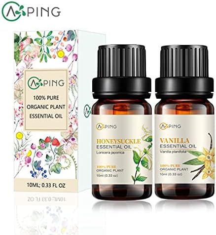 Sandalwood & Clary Sage Essential Oils for Aroma and Spa - 100% Pure Organic Natural Plant Oils, 2x10ML Sandalwood & C