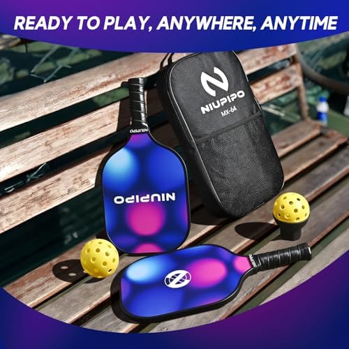 USAPA Approved Lightweight Pickleball Rackets for Casual Players | Durable Fiberglass Surface Picks with Polypropylene