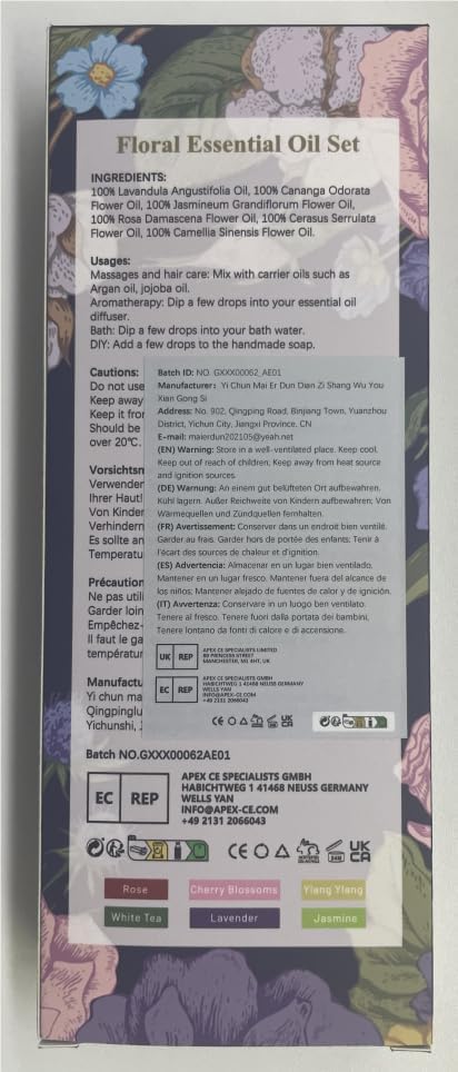 Woody Essential Oils Set for Candle Making & Diffuser - 6x10ML Teakwood, Sandalwood, Cedarwood, Cypress, Forest Pine, F