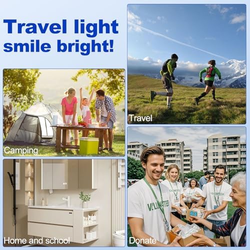 20pcs Disposable Toothbrushes with Toothpaste for Travel (Travel Friendly, Portable, Hygienic) | 20pcs Disposable Tooth