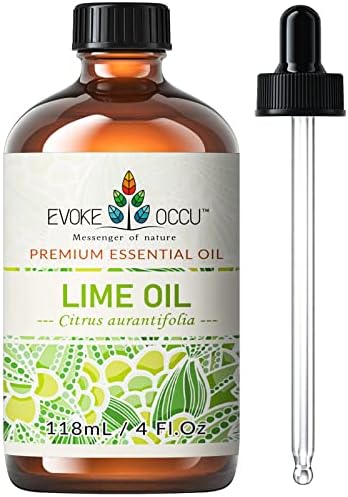 EVOKE OCCU Geranium and Lime Essential Oil for Home Fragrance - Ideal for Relaxation - 4 Fl Oz EVOKE OCCU Geranium and