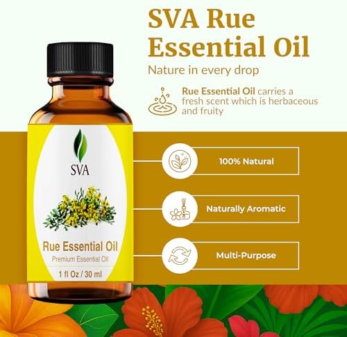 SVA Frankincense Essential Oil - 100% Natural Boswellia Carterii Oil for Aromatherapy and Skin Care - 1 Fl Oz with Dropp