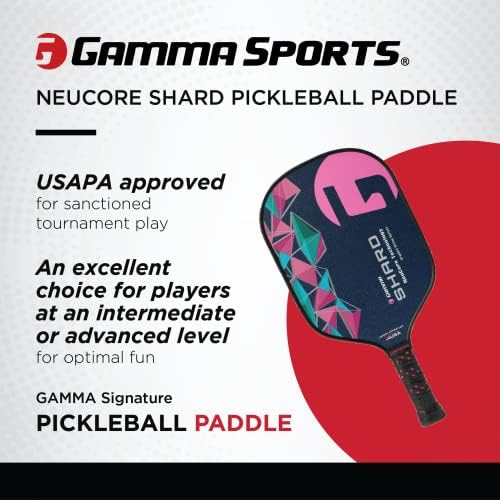 GAMMA Pickleball Paddles for Men & Women - Additional Power & Control, Honeycomb Grip, USAAPA Approved | GAMMA USA Made