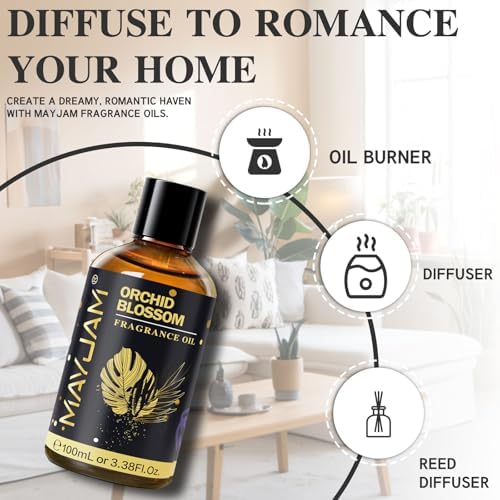 MAYJAM Sandalwood Essential Oil - Pure Fragrance Oil for Diffuser and Soap Candle Making, Ideal for Home and Office, 10