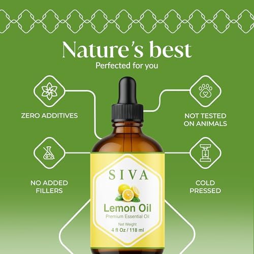 Siva Rosemary Essential Oil - 100% Natural Rosemary Oil – for Skin Care, Hair Care, Aromatherapy - 4 Fl Oz with Dropper