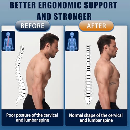 Adjustable Back Brace for Back, Neck and Shoulder Pain Relief - Posture Corrector for Men and Women | Scoliosis, Hunchb