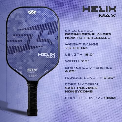 Thermoformed Carbon Fiber Pickleball Paddles for Unmatched Control | Selkirk Sport SLK Helix Pro Pickleball Paddle | Se