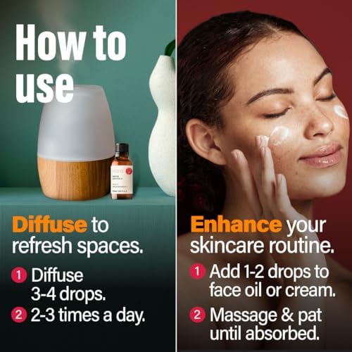 H'ana Sandalwood Essential Oil - 1.02 Fl Oz - for Hair and Skin, Aromatherapy, DIY Soap Making - ClimatePartner Certifie