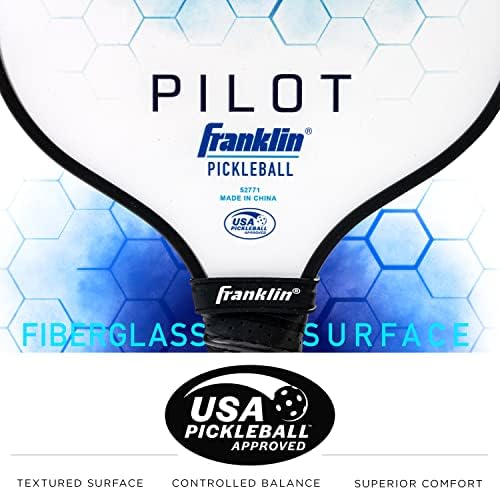 Franklin Sports Pilot Polypropylene Core Pickleball Paddle for Adults | Official USA Pickleball Paddle by Franklin Spor