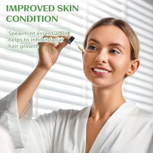 EVOKE OCCU Spearmint and Rose Essential Oil - Refreshing and Seductive Fragrance for Home Use - 4 Fl Oz