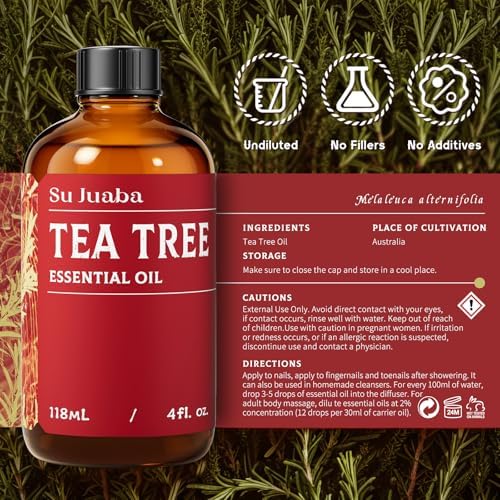 100% Pure Frankincense Essential Oil for Skin and Diffuser - SU JUABA 4 Fl Oz | SU JUABA Frankincense Essential Oil - P