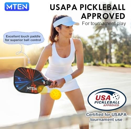 USAPA Approved Fiberglass Surface Pickleball Set for Men and Women Global Recycled Standard