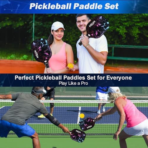 USAPA Approved Fiberglass Surface Pickleball Set for Men and Women Global Recycled Standard