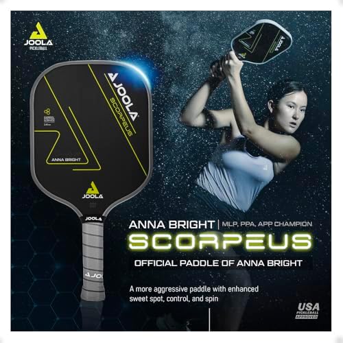 JOOLA Professional Pickleball Paddles - Raw Carbon Fiber Surface - Built for Spin, Speed & Control - Tournament-Level JO