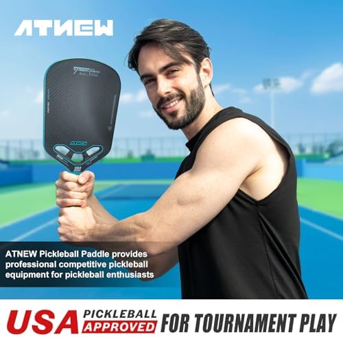 High Performance 3K Carbon Fiber Pickleball Paddle T700 for Advanced Players in Tournamens | USAPA Approved 16MM Thermo