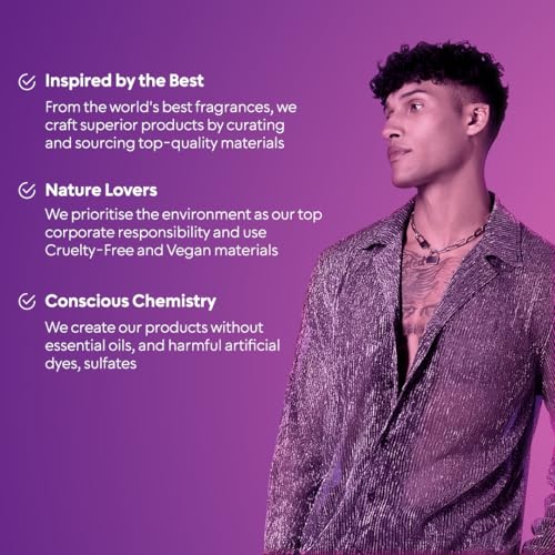 BellaVita Men's Long-Lasting Eau De Parfum | Natural Notes for Men | |4 fl.oz | Fresh Perfume | Oriental Fragrance