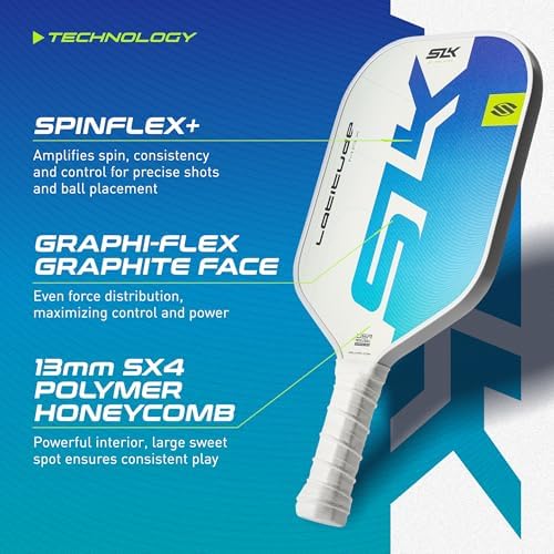 SLK Latitude & Nexus Pickleball Paddles: Graphite Face with SpinFlex Surface for Control and Power | REV-Core+ / SX4 Pol