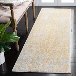 SAFAVIEH Evoke Collection Runner - 2'2" x 11', Ivory & Gold, Ideal for High Traffic Areas in Living Room and Bedroom, No