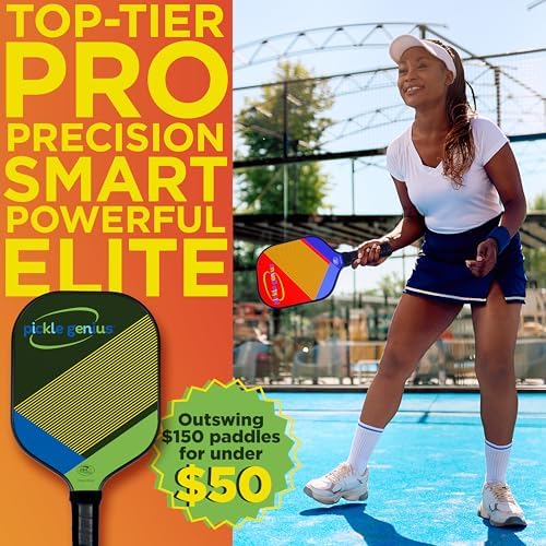 Best Value Pickleball Paddle - All the Features of $150 Paddles for Under $50 | 100% Raw Carbon Fiber | USAPA Approved P