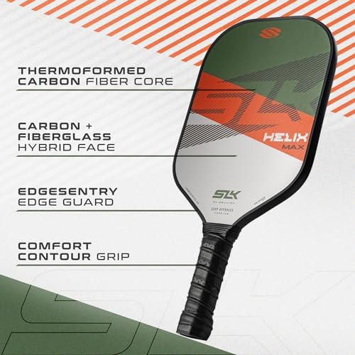 Thermoformed Carbon Fiber Pickleball Paddles for Unmatched Control | Selkirk Sport SLK Helix Pro Pickleball Paddle | Se
