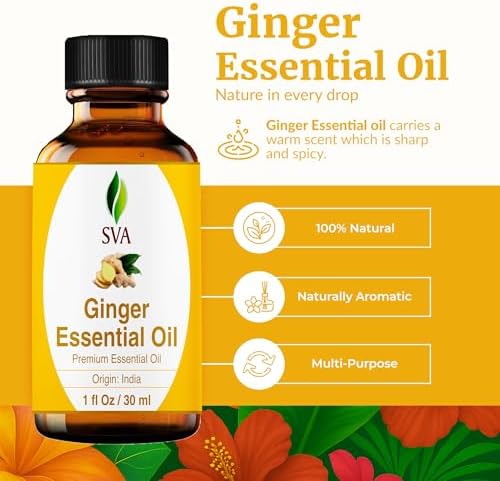 SVA Frankincense Essential Oil - 100% Natural Boswellia Carterii Oil for Aromatherapy and Skin Care - 1 Fl Oz with Dropp