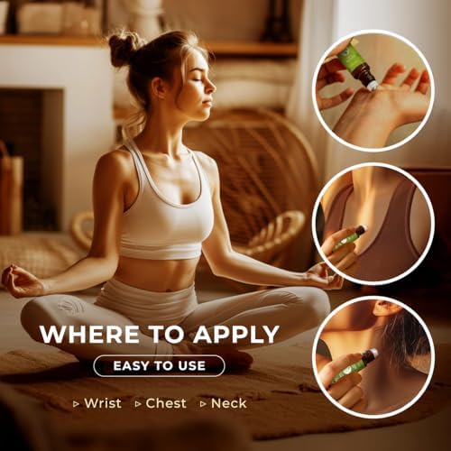 Gya Labs Frankincense & Somali Myrrh Essential Oil Roll On - Convenience - Camping Enthusiasts - Aromatherapy Relief, Cl