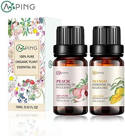 Sandalwood & Clary Sage Essential Oils for Aroma and Spa - 100% Pure Organic Natural Plant Oils, 2x10ML Sandalwood & C