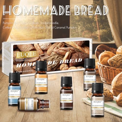 EUQEE Woody Essential Oils Set for Aromatherapy - Pure & Natural Oils - Eucalyptus, Cedarwood, Sandalwood, Frankincense,