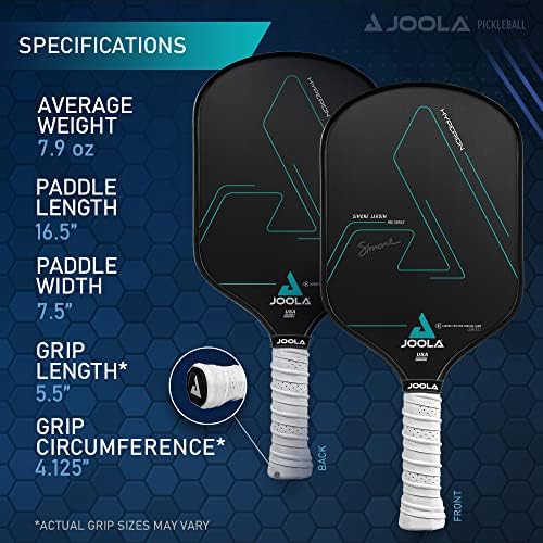 JOOLA Professional Pickleball Paddles - Raw Carbon Fiber Surface - Built for Spin, Speed & Control - Tournament-Level JO
