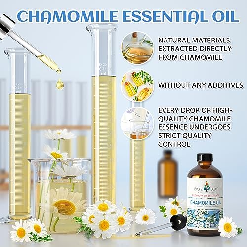 Evoke Occu Pine Needle Essential Oil and Chamomile Essential Oil for Relaxed Mind and Soothing Skin - 4 Fl Oz | Evoke O
