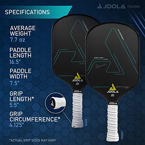 JOOLA Professional Pickleball Paddles - Raw Carbon Fiber Surface - Built for Spin, Speed & Control - Tournament-Level JO