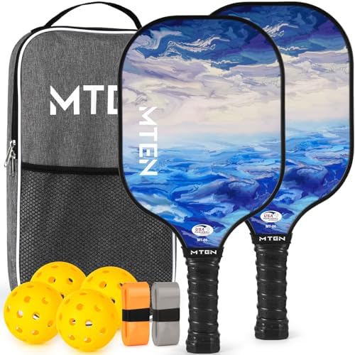 USAPA Approved Fiberglass Surface Pickleball Set for Men and Women Global Recycled Standard
