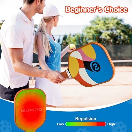 USAPA Approved Lightweight Pickleball Rackets for Casual Players | Durable Fiberglass Surface Picks with Polypropylene