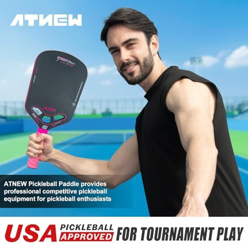 High Performance 3K Carbon Fiber Pickleball Paddle T700 for Advanced Players in Tournamens | USAPA Approved 16MM Thermo