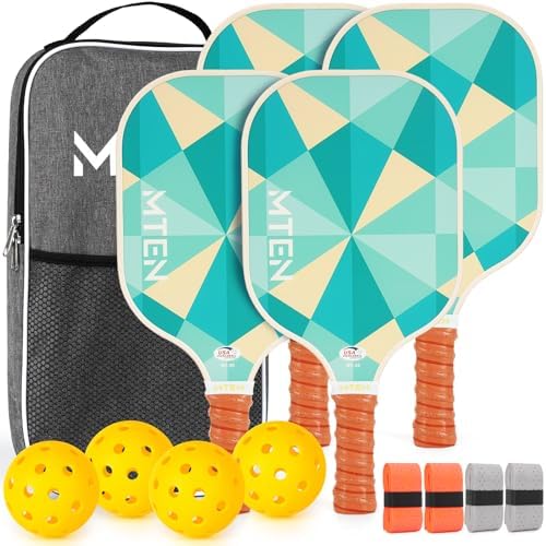 USAPA Approved Fiberglass Surface Pickleball Set for Men and Women Global Recycled Standard