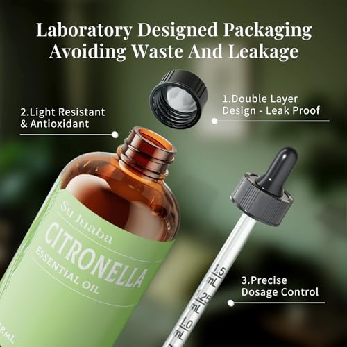 Sujuaba Sandalwood Oil for Diffuser and Skincare 4 Fl Oz - 100% Natural Aromatherapy Oil - Perfect for Relaxation and DI