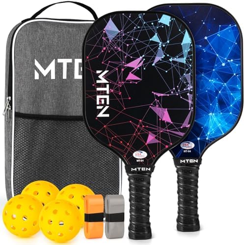 USAPA Approved Fiberglass Surface Pickleball Set for Men and Women Global Recycled Standard