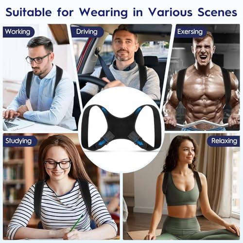 Posture Corrector Bionic System Back Brace forMen and Women | Adjustable Upper Back Support Posture Brace for Men and W