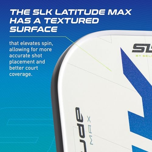 SLK Latitude & Nexus Pickleball Paddles: Graphite Face with SpinFlex Surface for Control and Power | REV-Core+ / SX4 Pol