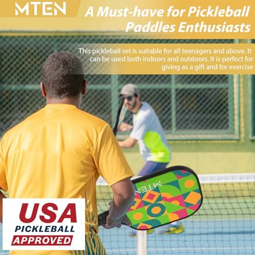 USAPA Approved Fiberglass Surface Pickleball Set for Men and Women Global Recycled Standard