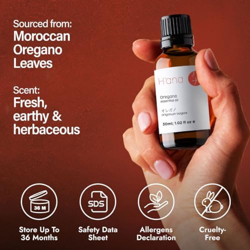 H'ana Sandalwood Essential Oil - 1.02 Fl Oz - for Hair and Skin, Aromatherapy, DIY Soap Making - ClimatePartner Certifie