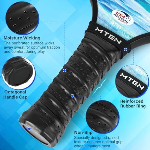 USAPA Approved Fiberglass Surface Pickleball Set for Men and Women Global Recycled Standard