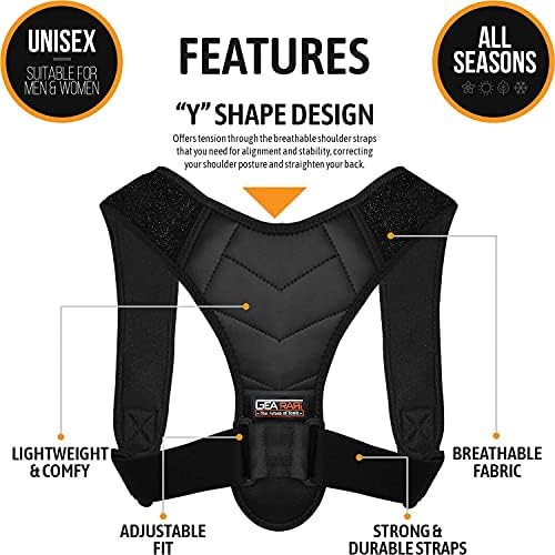 Bodywellness Posture Corrector for Men and Women (Regular) Bodywellness Fix Upper Back Brace for Clavicle Support (Regul