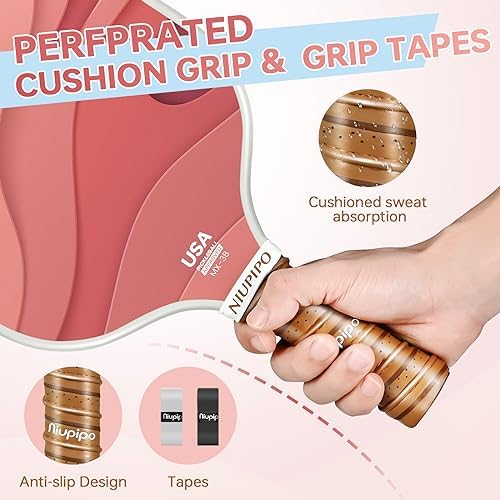 USAPA Approved Lightweight Pickleball Rackets for Casual Players | Durable Fiberglass Surface Picks with Polypropylene