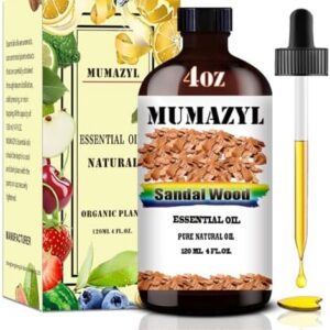 Sandalwood Essential Oil for Diffuser Humidifier 4 Fl Oz 120ML | Sandalwood Oil for Yoga Cleaning DIY Soap Making 4 Fl