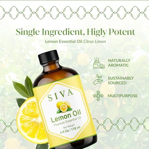 Siva Rosemary Essential Oil - 100% Natural Rosemary Oil – for Skin Care, Hair Care, Aromatherapy - 4 Fl Oz with Dropper